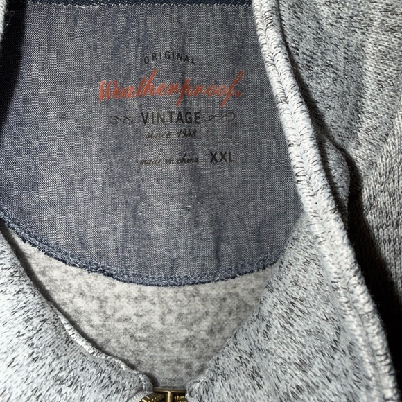 Original Weatherproof Vintage Heather Gray Vest NWT 2x - Picture 2 of 3
